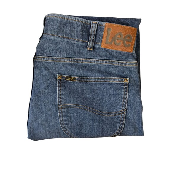 Lee Extreme Motion MVP Slim Taper Jeans Men’s 38x32 Blue Stretch Denim - Picture 3 of 5